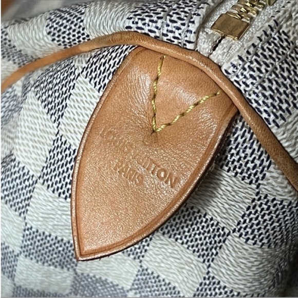 Louis Vuitton Speedy 30 Damier Azur bag 100% Authentic Preloved with dust bag - Picture 7 of 14